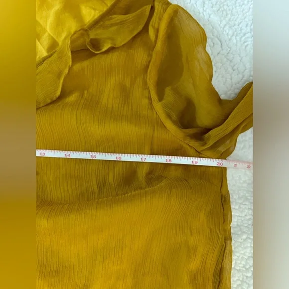 Anthropologie Sunday in Brookly mustard top - Picture 8 of 9